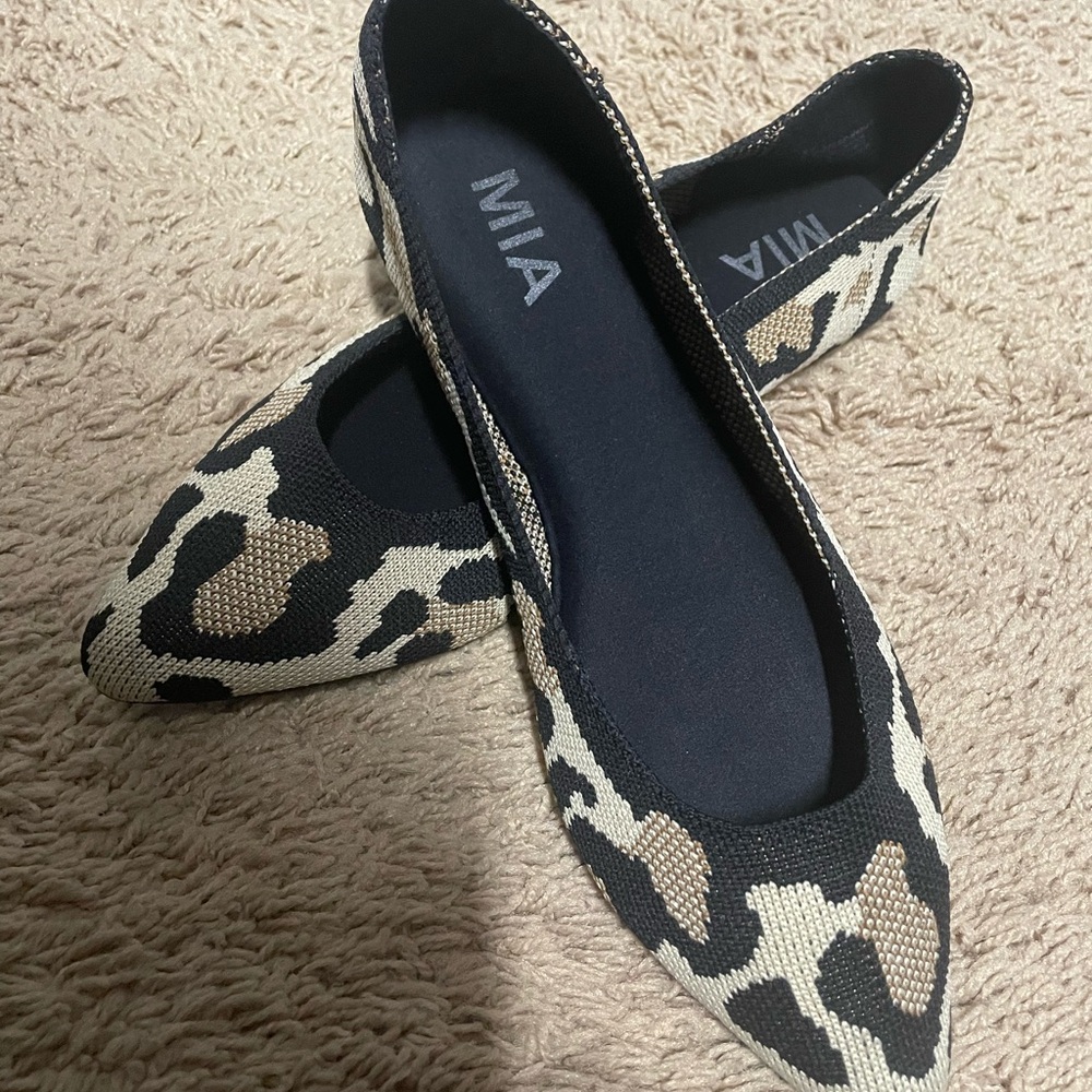 MIA Leopard Print Flats